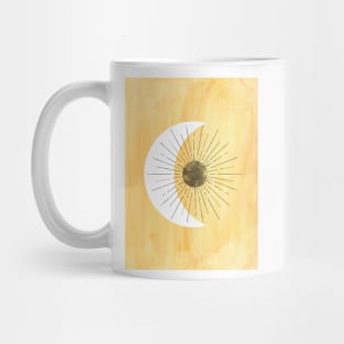 Mustard sun and moon Mug